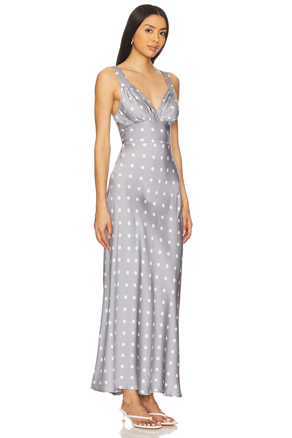 Ruched Cup Slip Maxi Dress - luluinthesky