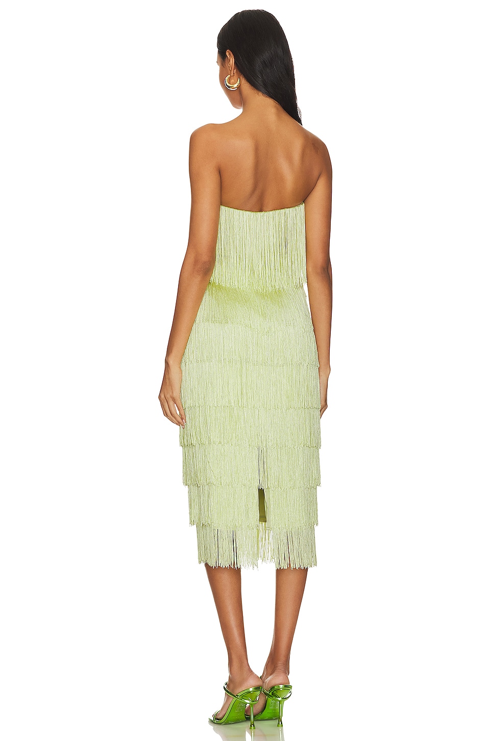X Revolve Marquise Fringe Midi Dress - luluinthesky