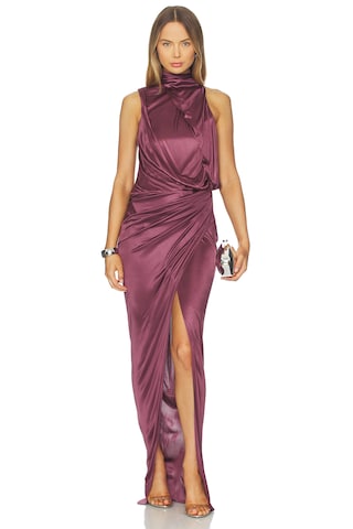 Interlock Halterneck Long Dress - luluinthesky