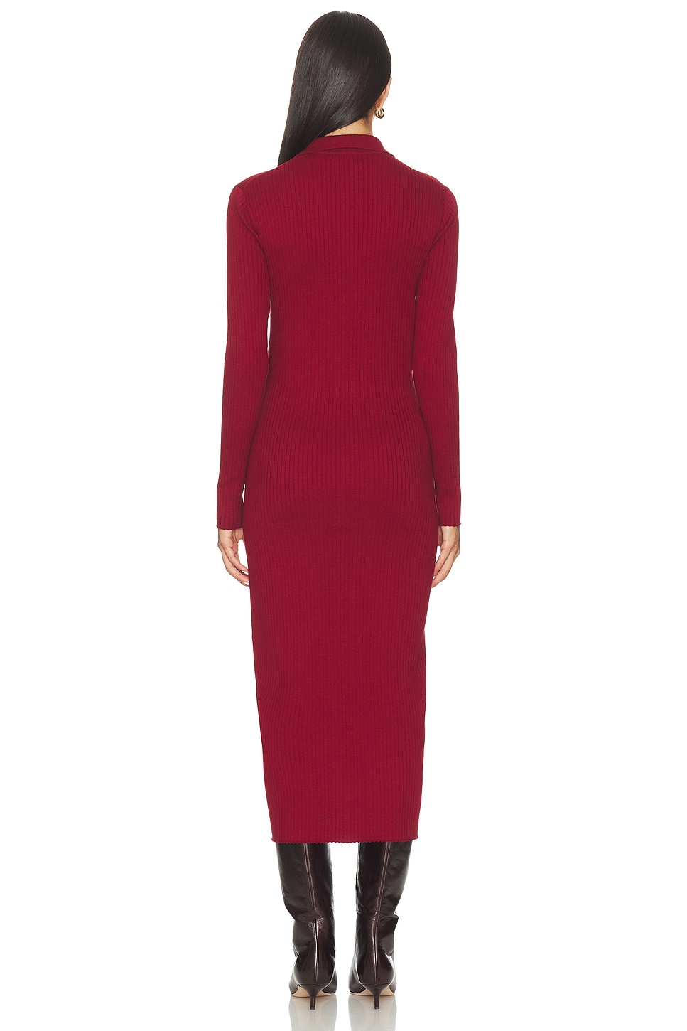 The Averie Polo Rib Sweater Dress - luluinthesky