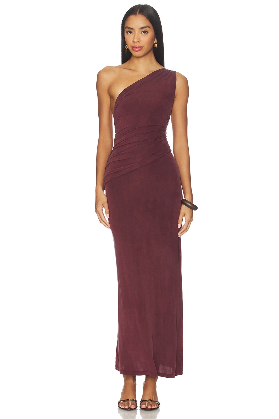 Amelia One Shoulder Maxi Dress - luluinthesky