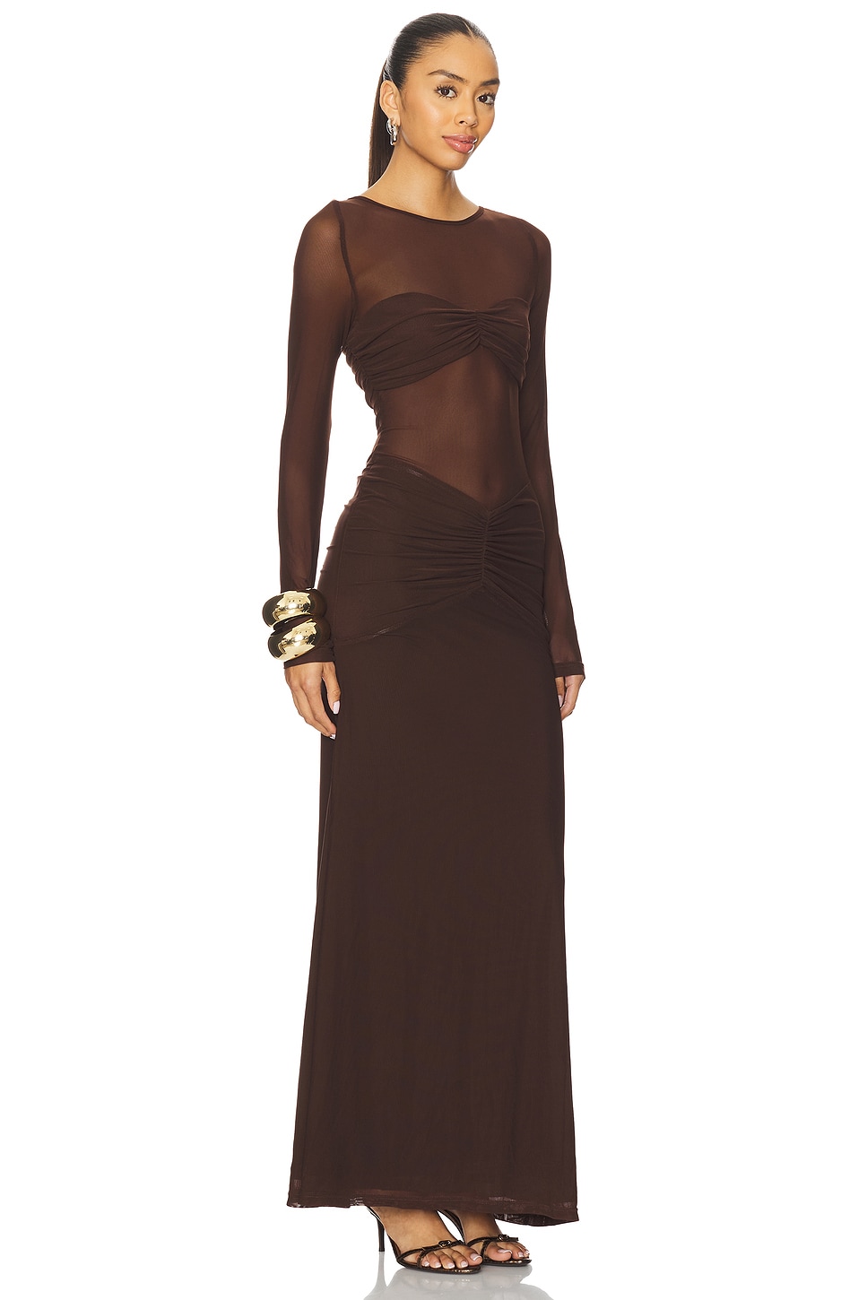 Romy Ruched Maxi Dress - luluinthesky