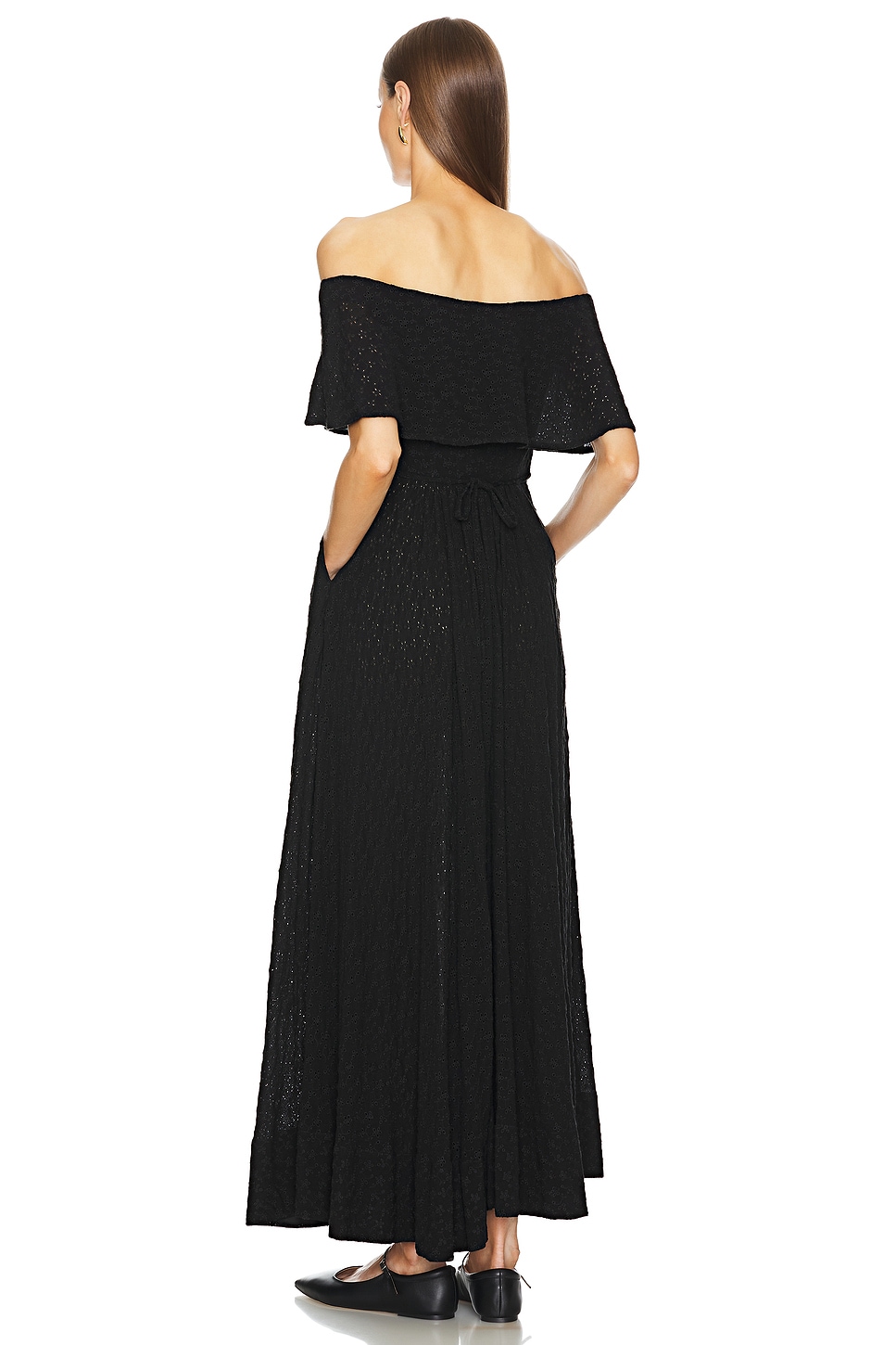 Petite Eyelet Garden Midi Dress - luluinthesky