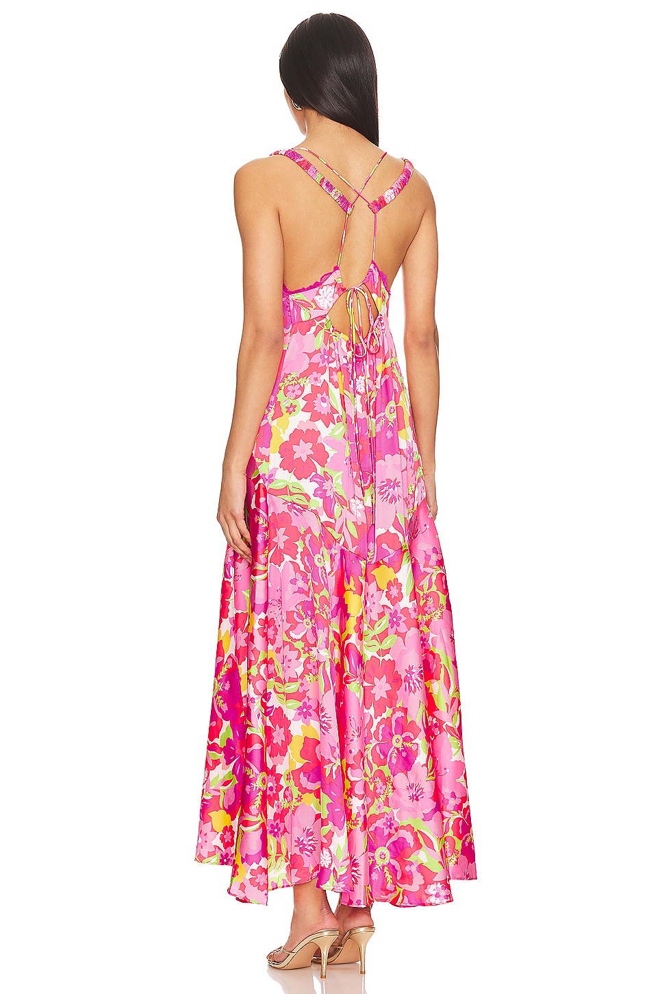 All A Bloom Maxi Dress In Neon Pop Combo - luluinthesky