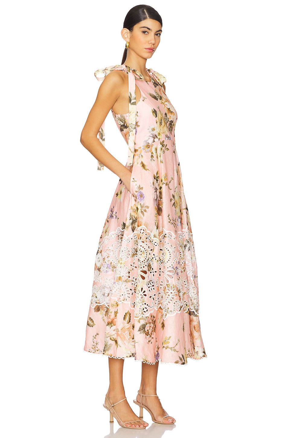 Acacia Broderie Midi Dress - luluinthesky