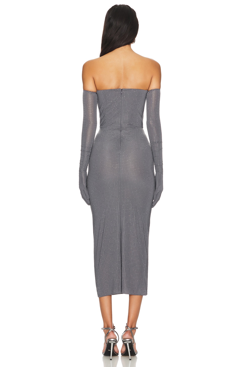 Strapless Crystal Glove Dress - luluinthesky