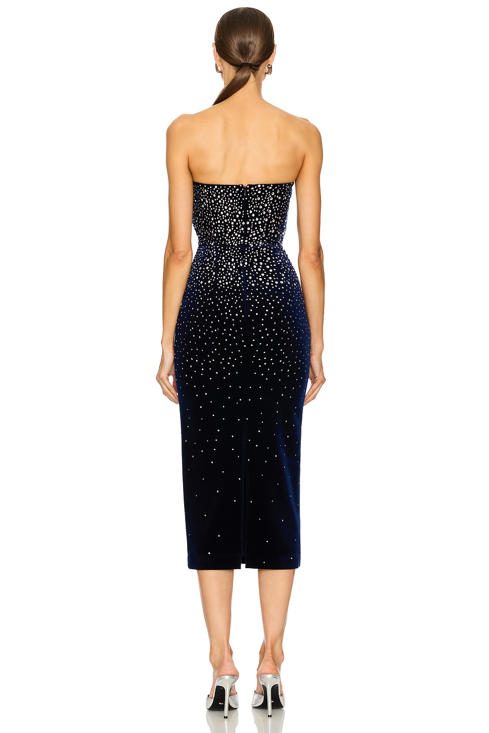 Crystal Velvet Midi Dress - luluinthesky