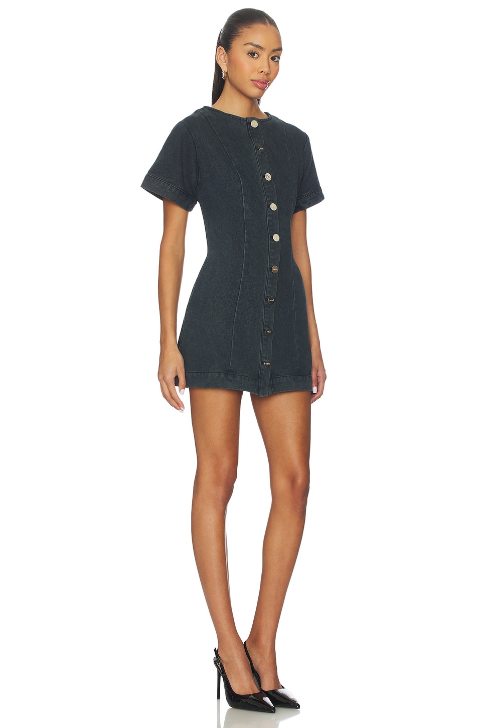 Tilla Denim Mini Dress - luluinthesky