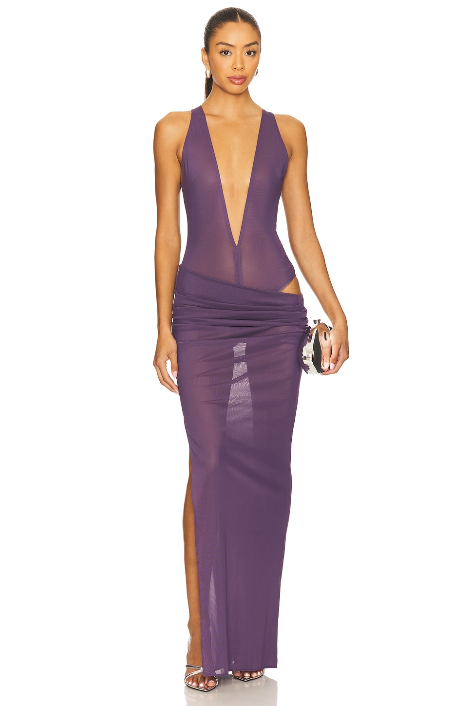 Tucked Halter Column Dress - luluinthesky