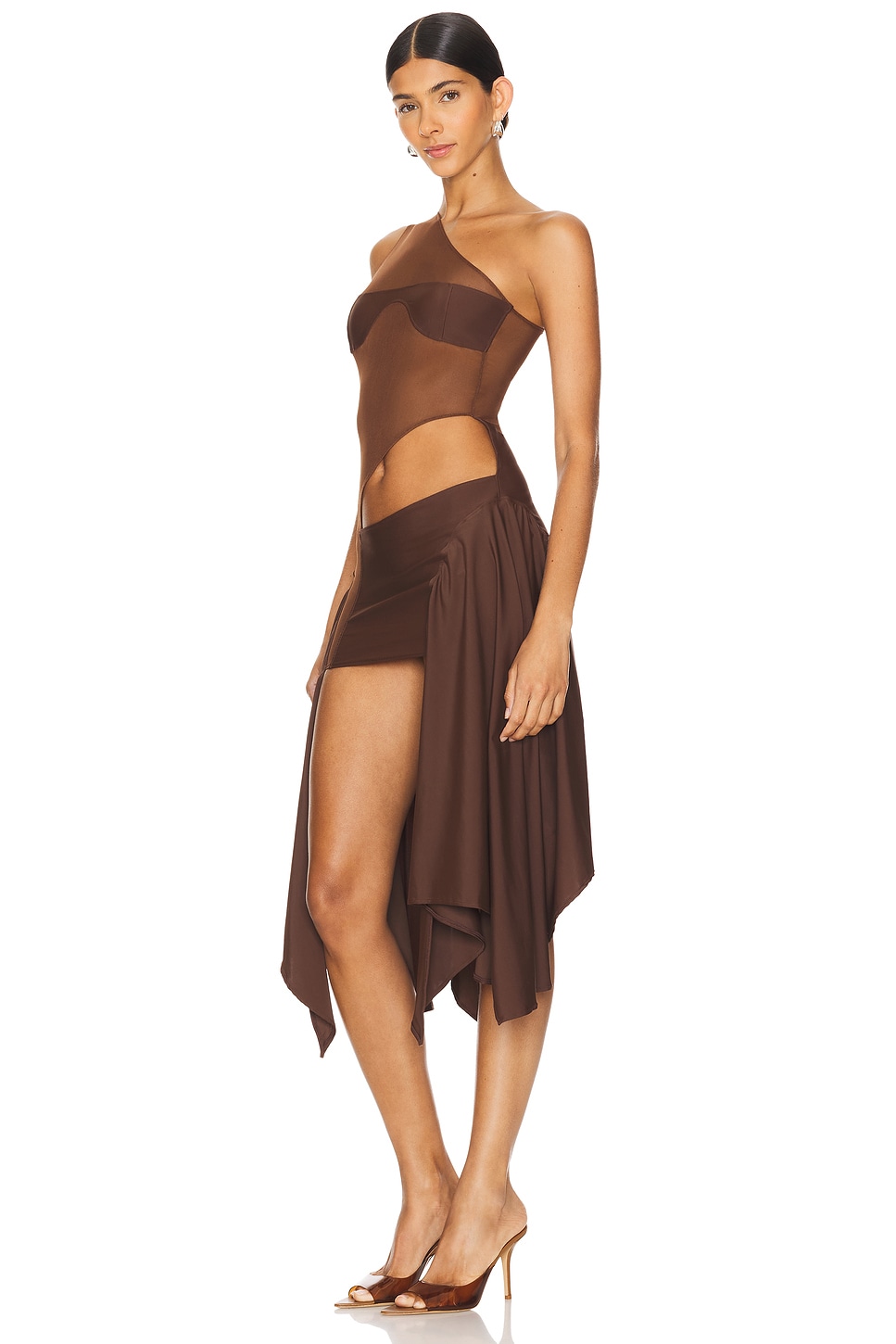 x REVOLVE Tricot Mesh Dress - luluinthesky