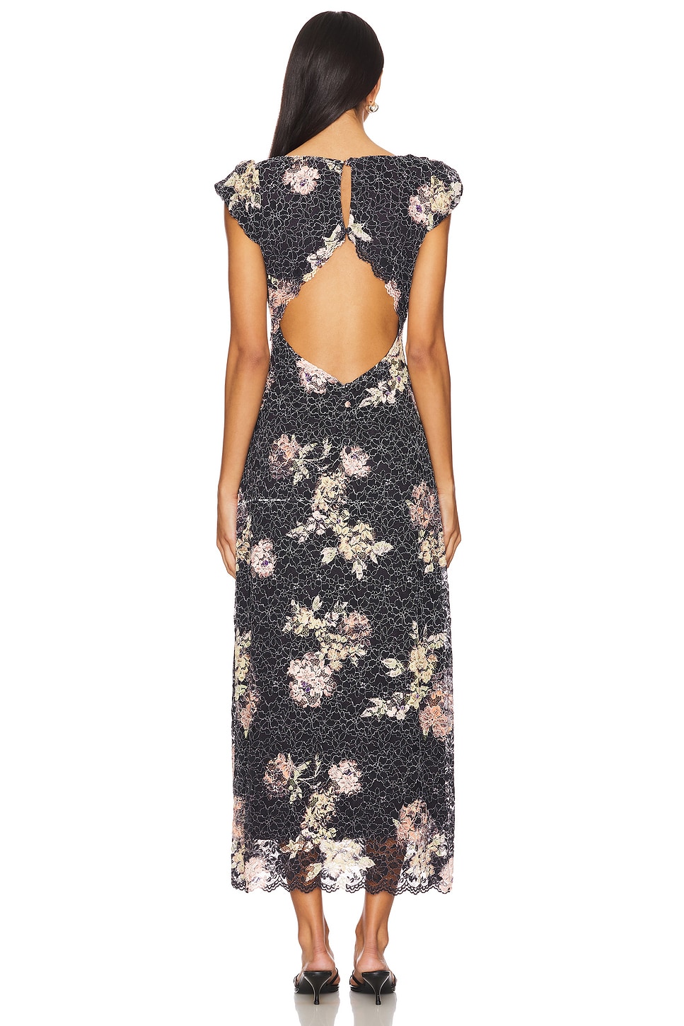 x REVOLVE Butterfly Babe Lace Maxi Dress - luluinthesky