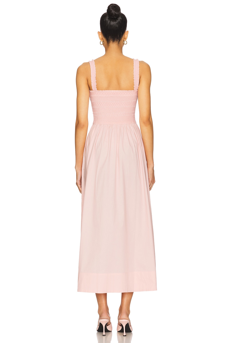 Genevieve Smocked Embroidered Bodice Dress - luluinthesky