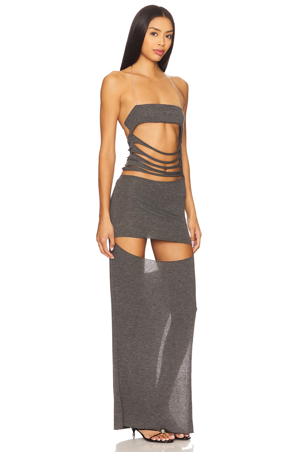 Slashed Jersey Maxi Dress - luluinthesky