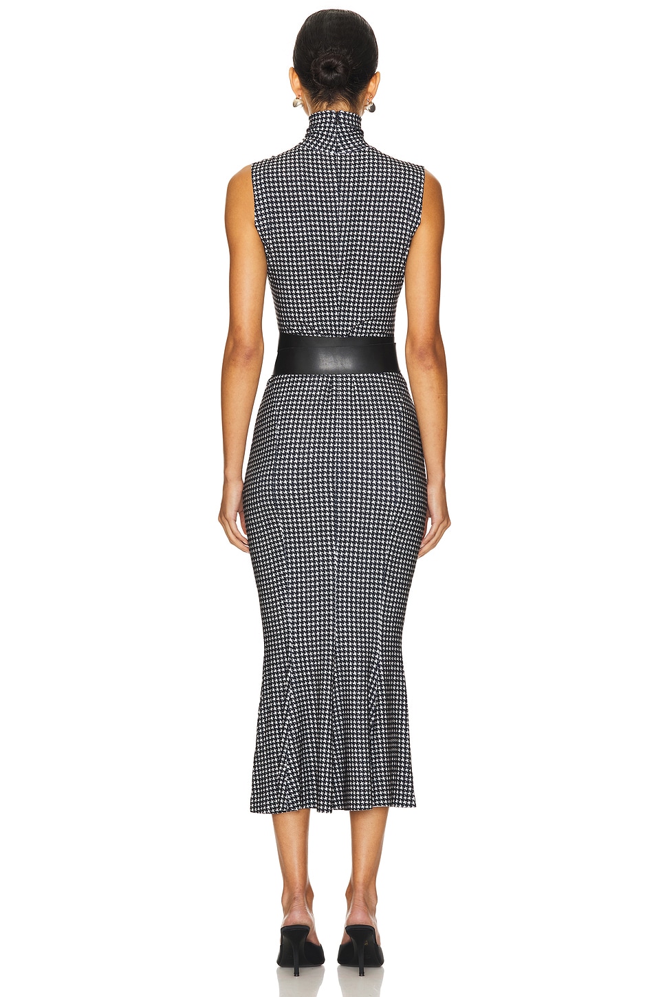 Sleeveless Turtleneck Fishtail Dress - luluinthesky