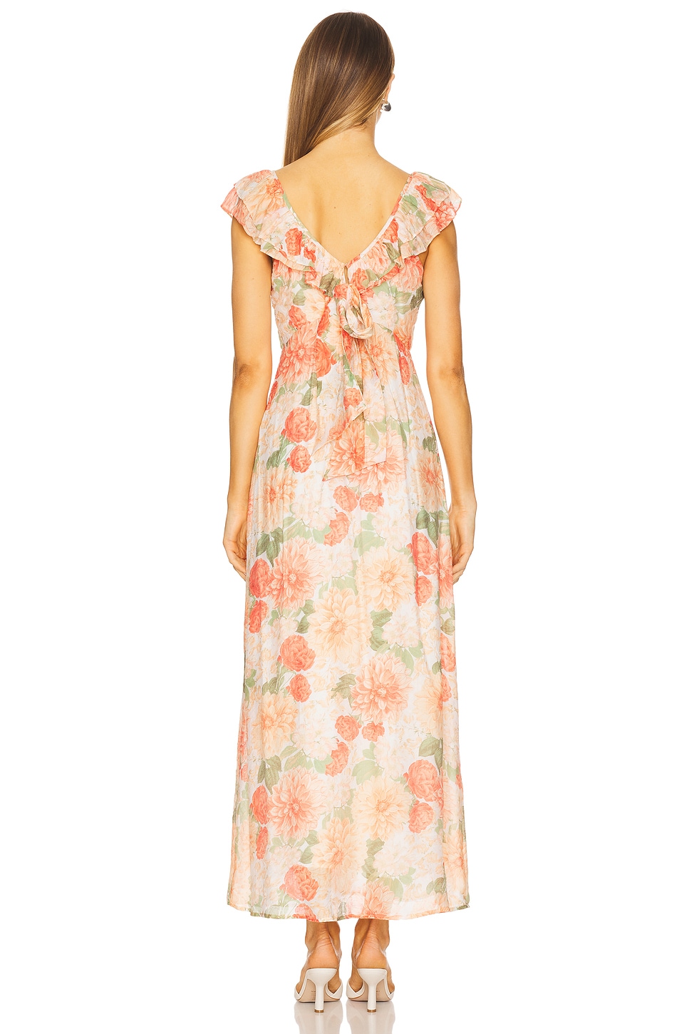 Aida Frill Maxi Dress - luluinthesky