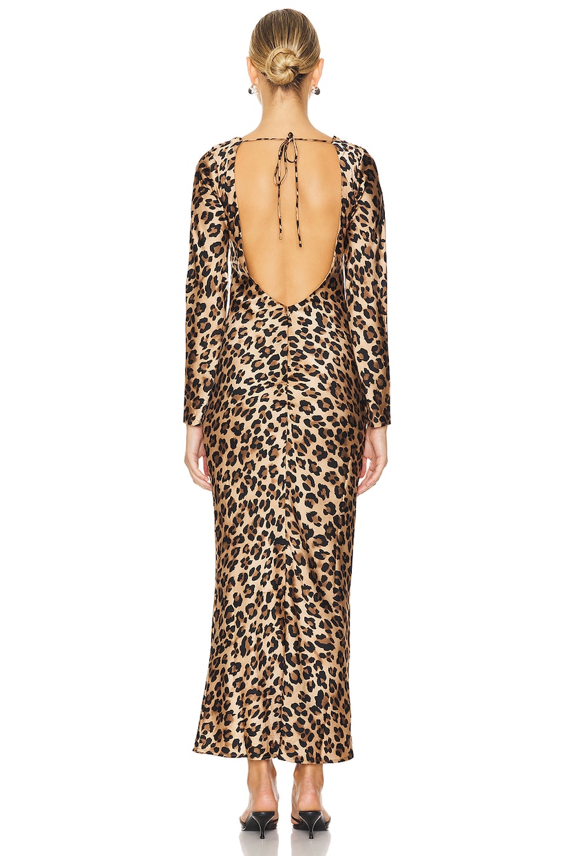 Verona Printed Satin Dress - luluinthesky