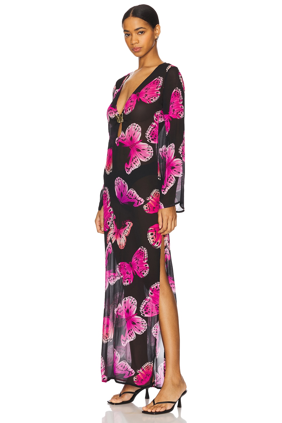 Hotline Butterfly Maxi Dress - luluinthesky