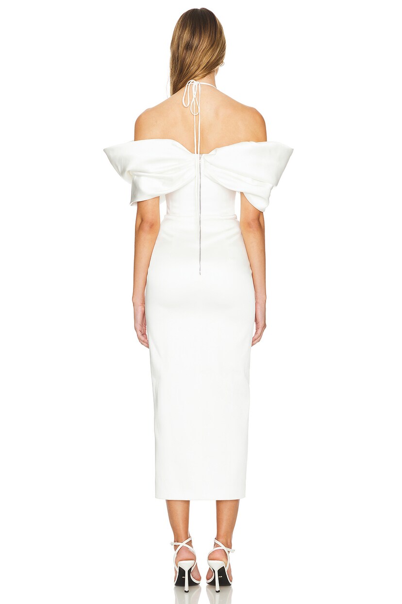 Bow Embellished Midi Dress - luluinthesky