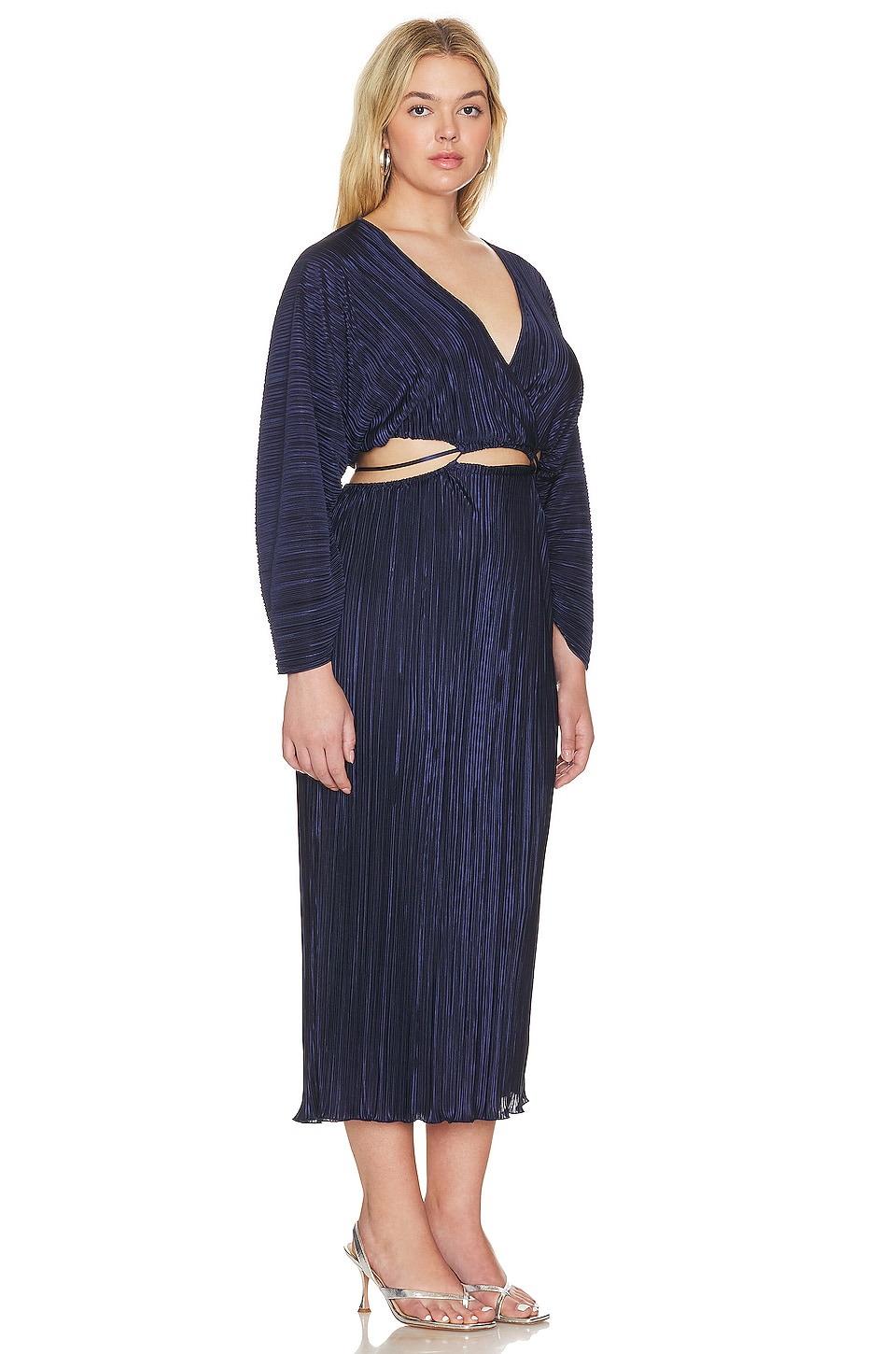 Always Fits Plisse Midi Dress - luluinthesky