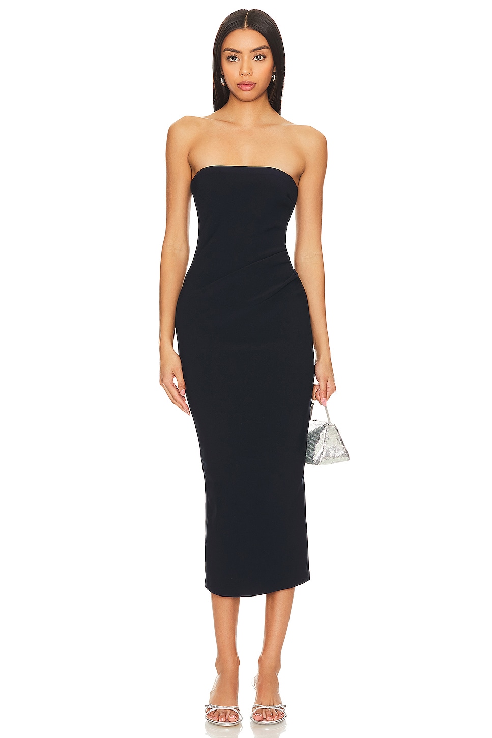 Karina Strapless Midi Dress - luluinthesky