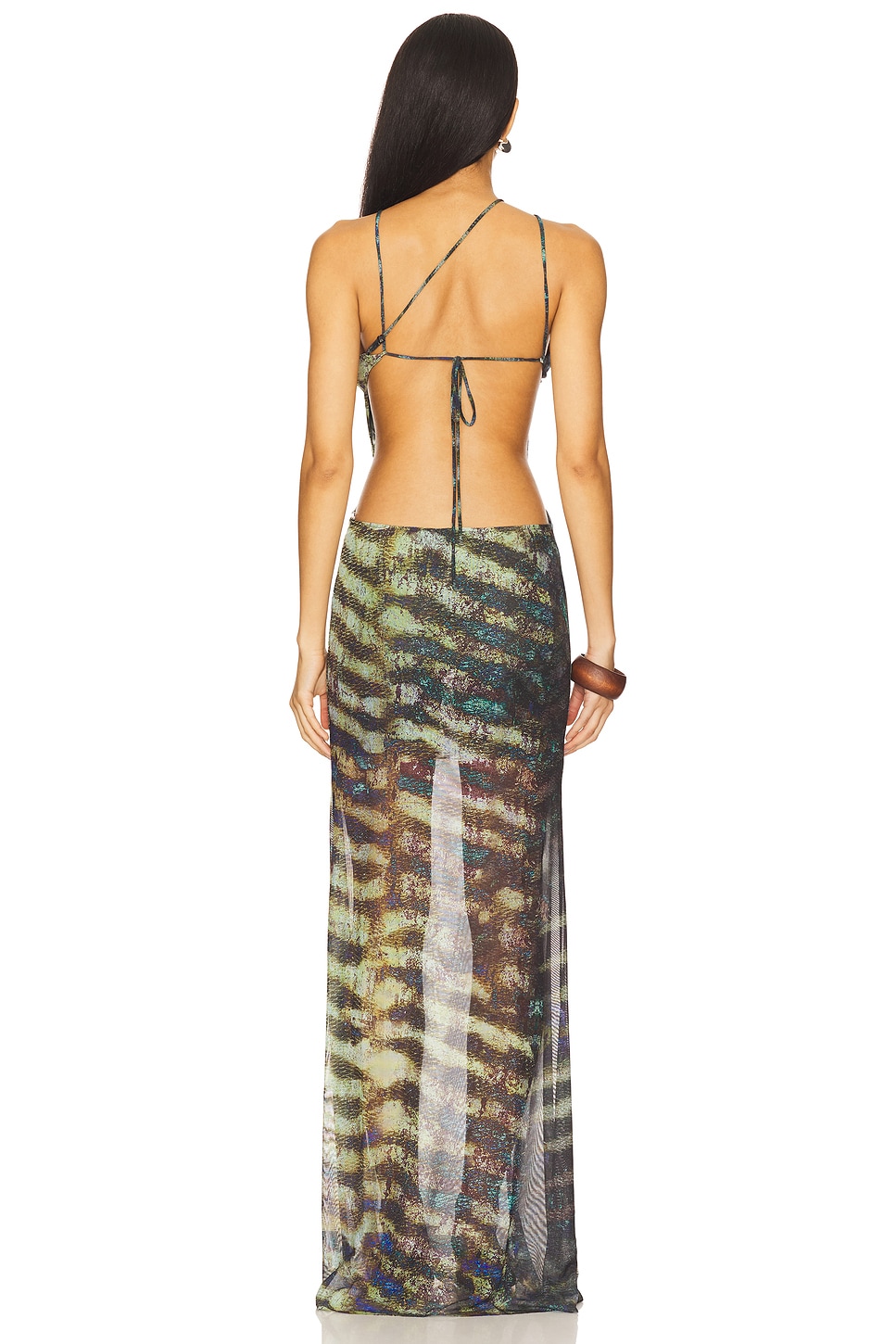 Strappy Maxi Dress With Trim - luluinthesky