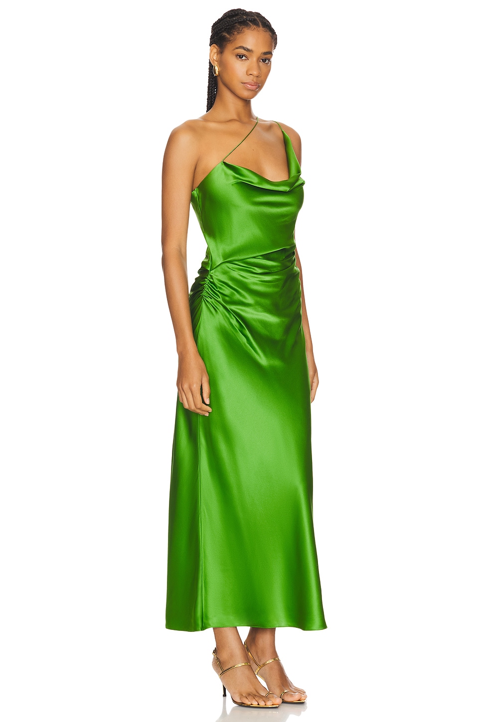 One Shoulder Cowl Dress - luluinthesky