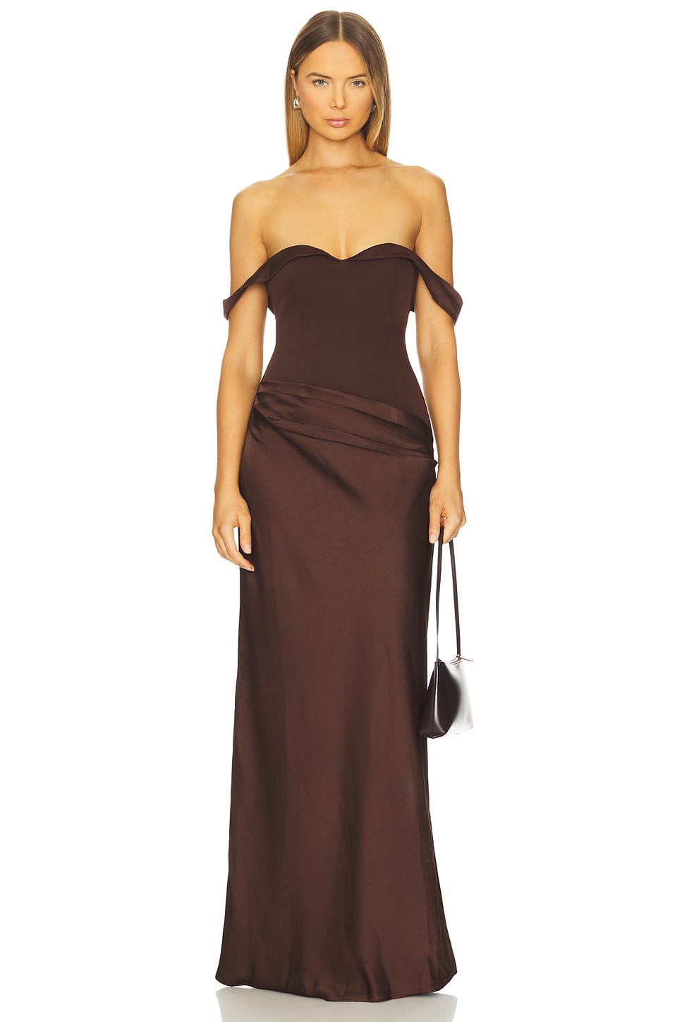 Ebony Off Shoulder Maxi Dress - luluinthesky