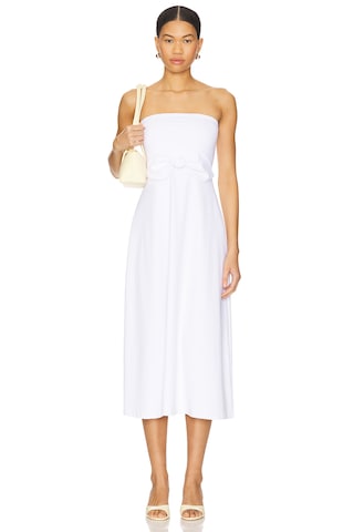 Strapless Bow Midi Dress - luluinthesky