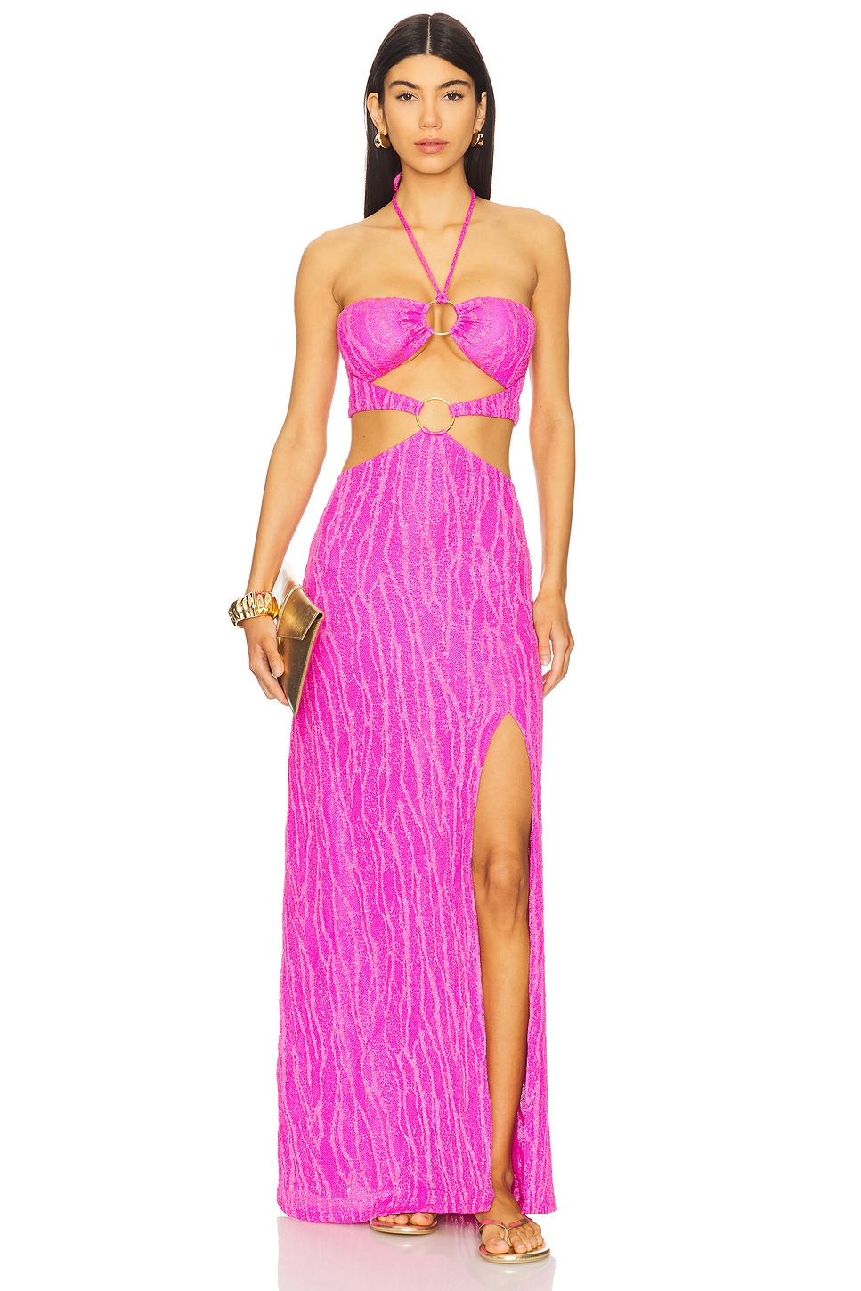 Double Loop Bandeau Long Dress - luluinthesky