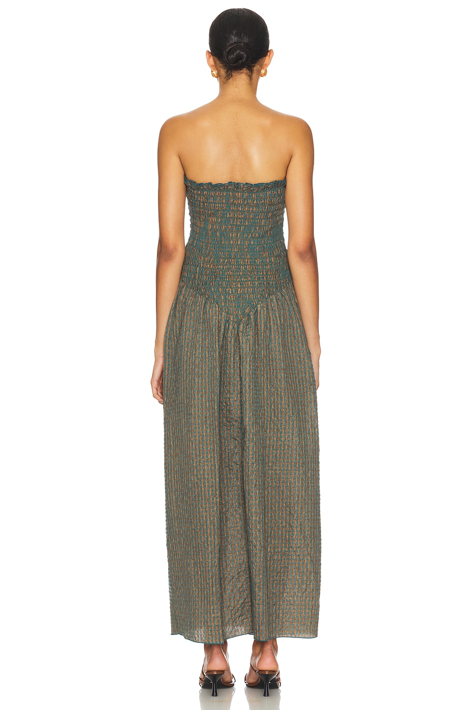 Ruched Strapless Maxi Dress - luluinthesky