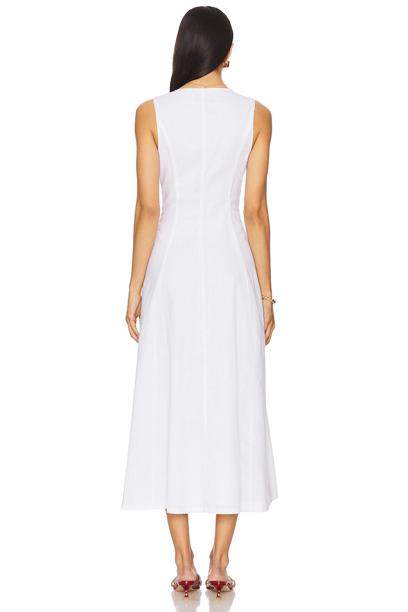 x REVOLVE Cordelia Linen Midi Dress - luluinthesky