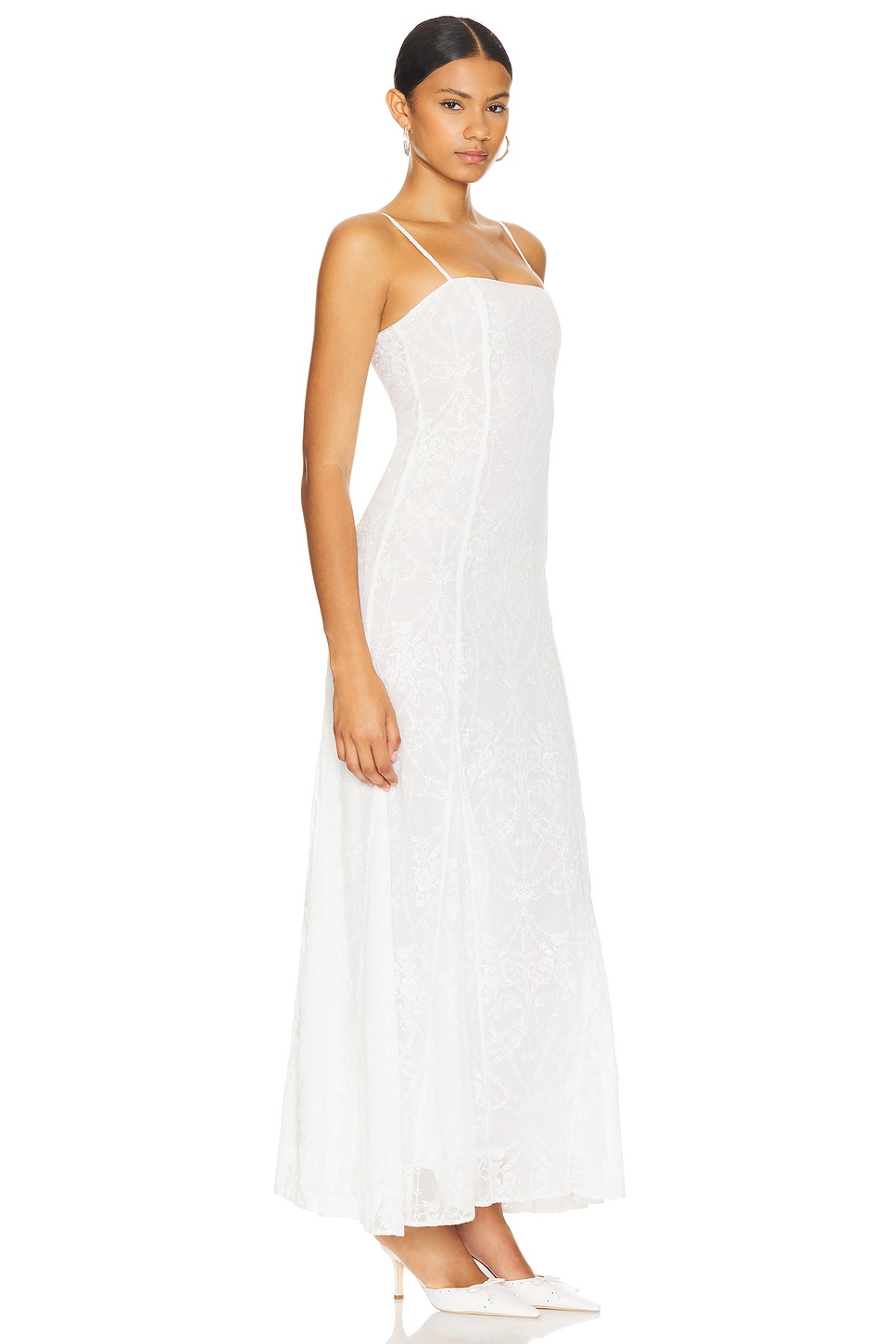 Caesarea Embroidered Maxi Dress - luluinthesky