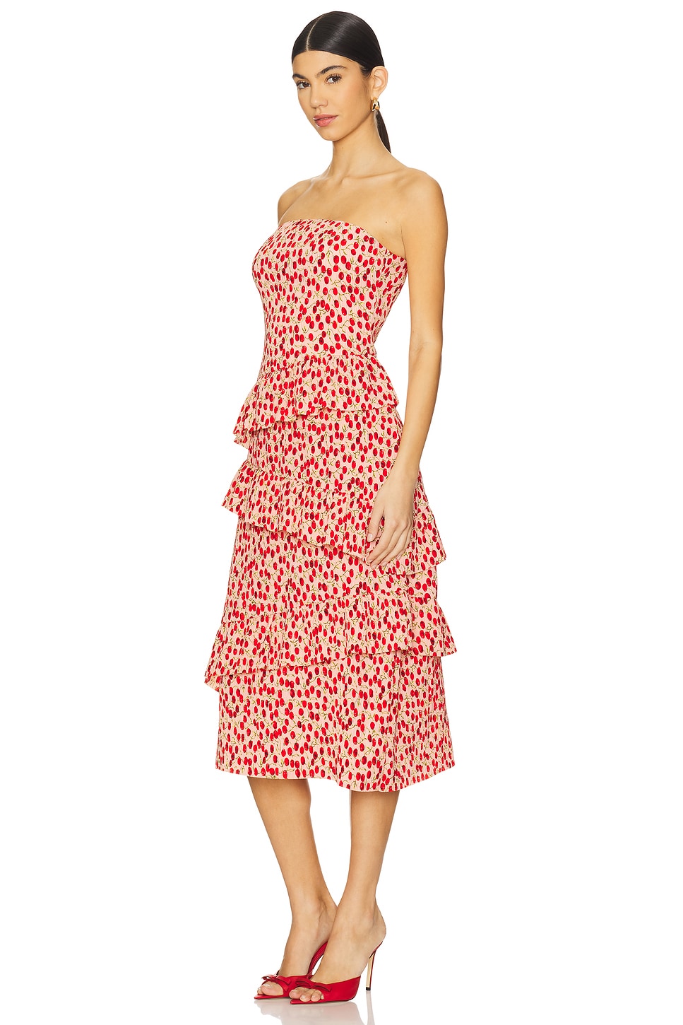 Asym Tiered Ruffle Dress - luluinthesky