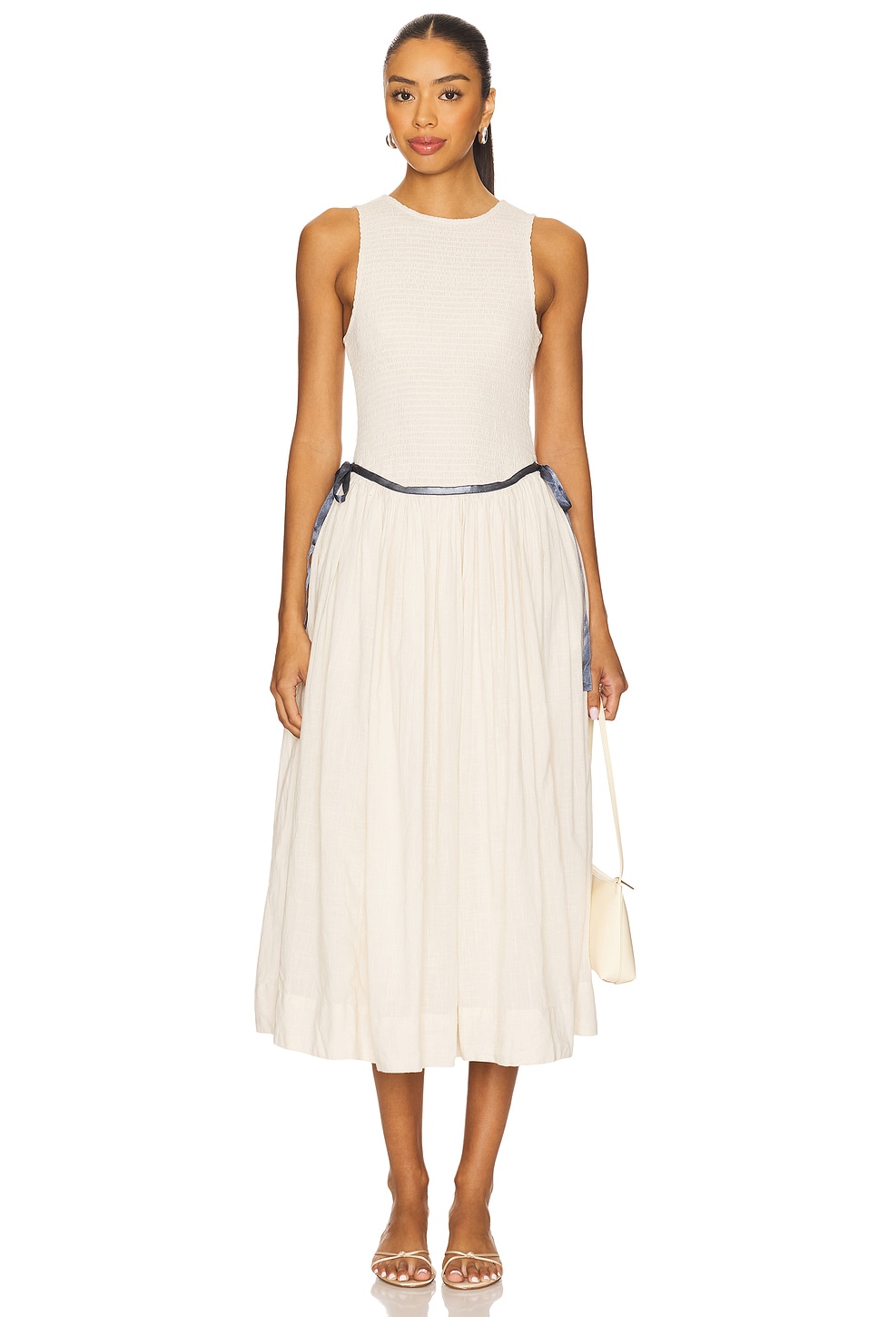 Nightingale Solid Midi Dress - luluinthesky