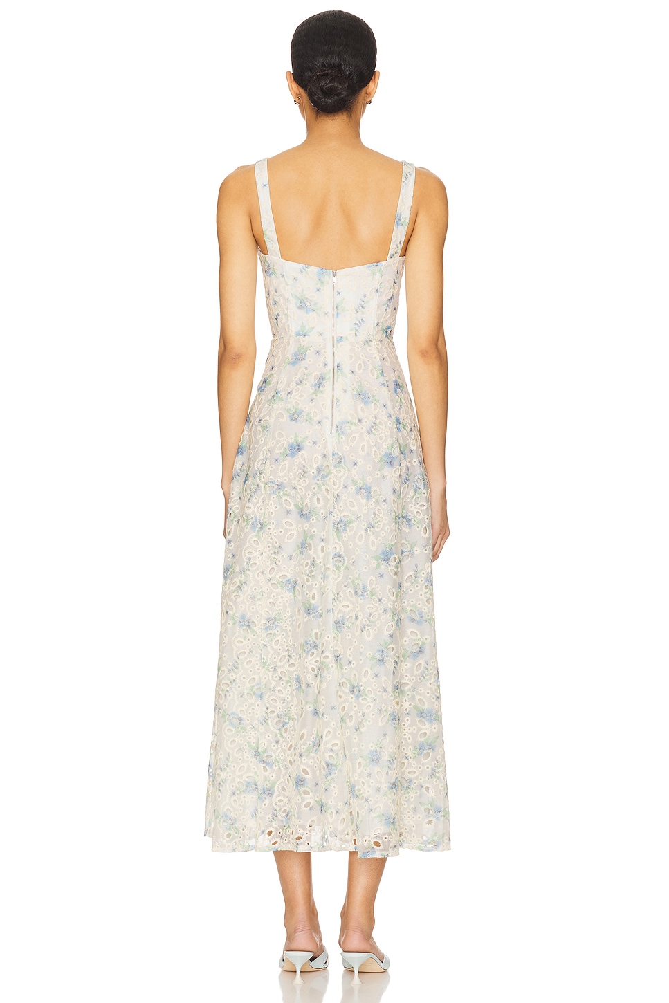 Adaline Broderie Midi Dress - luluinthesky
