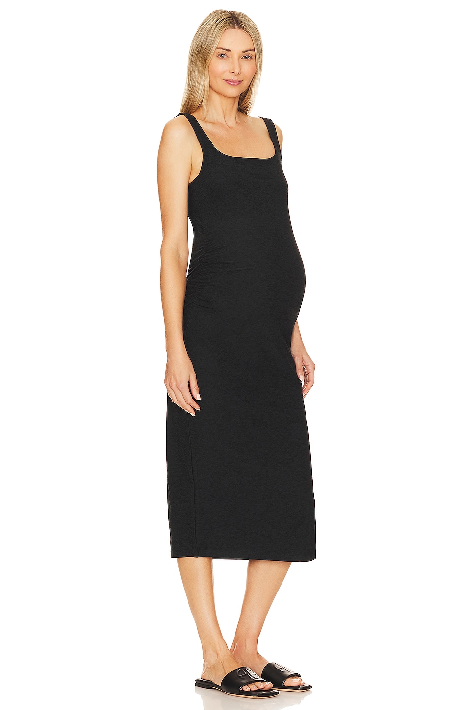Spacedye Icon Midi Maternity Dress - luluinthesky