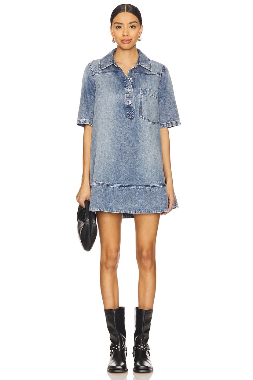Remino Denim Mini Dress - luluinthesky