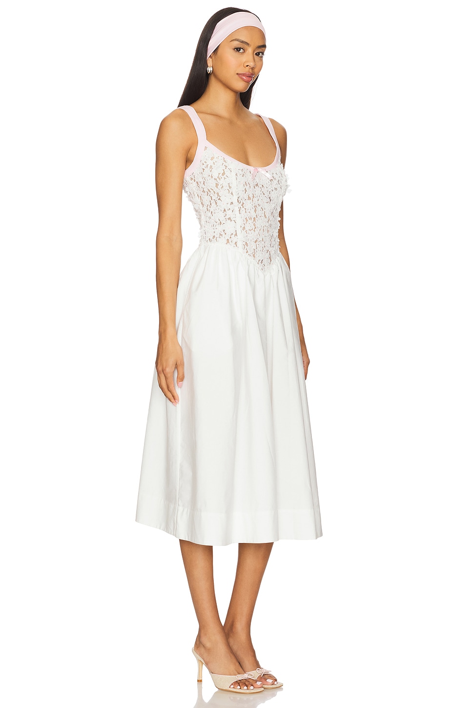 Blossom Lace Midi Dress - luluinthesky