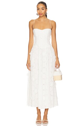 Estie Broderie Maxi Dress - luluinthesky