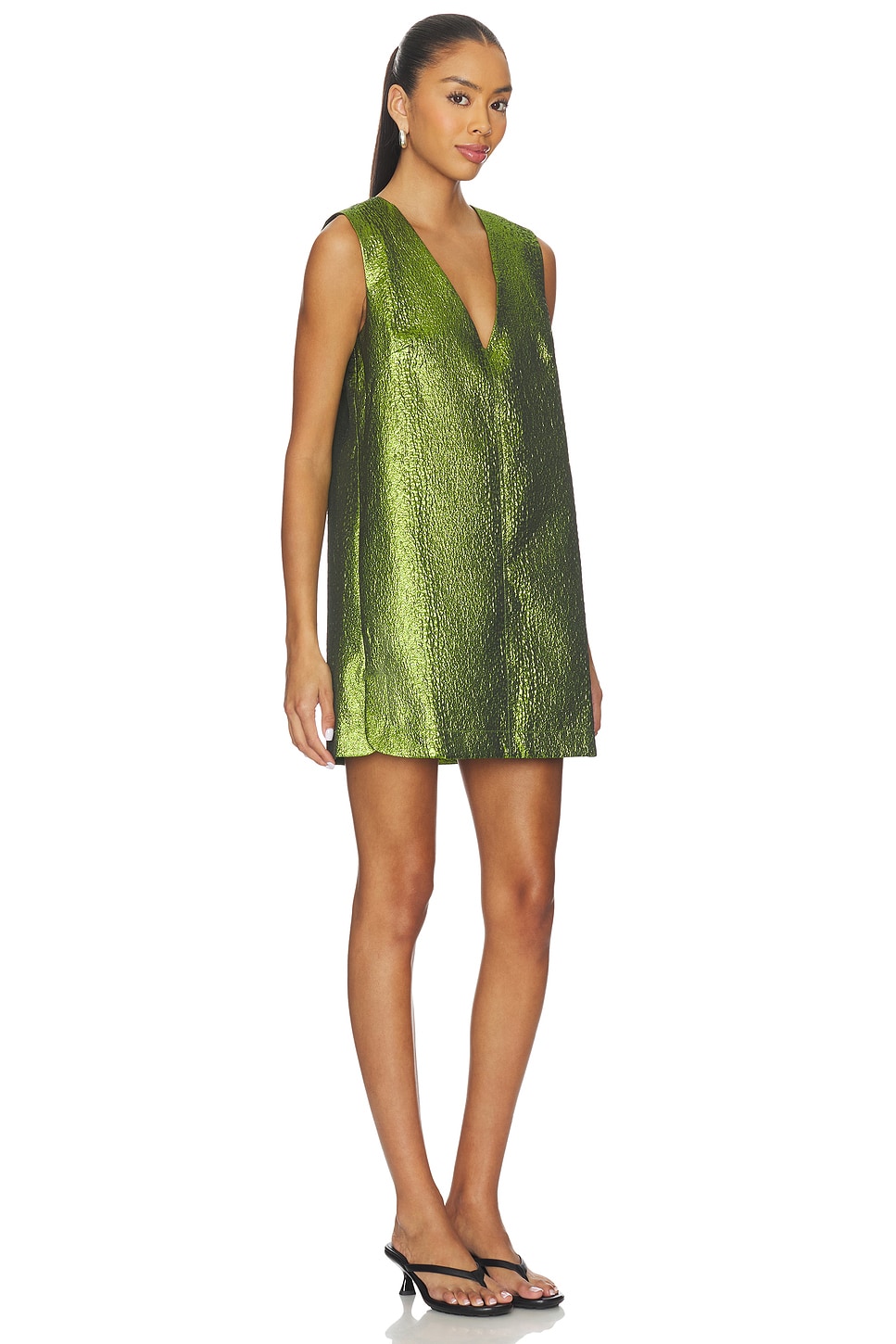 Fountain Metallic Mini Dress - luluinthesky