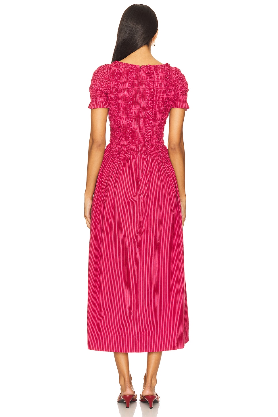 Raphaela Ruffle Midi Dress - luluinthesky