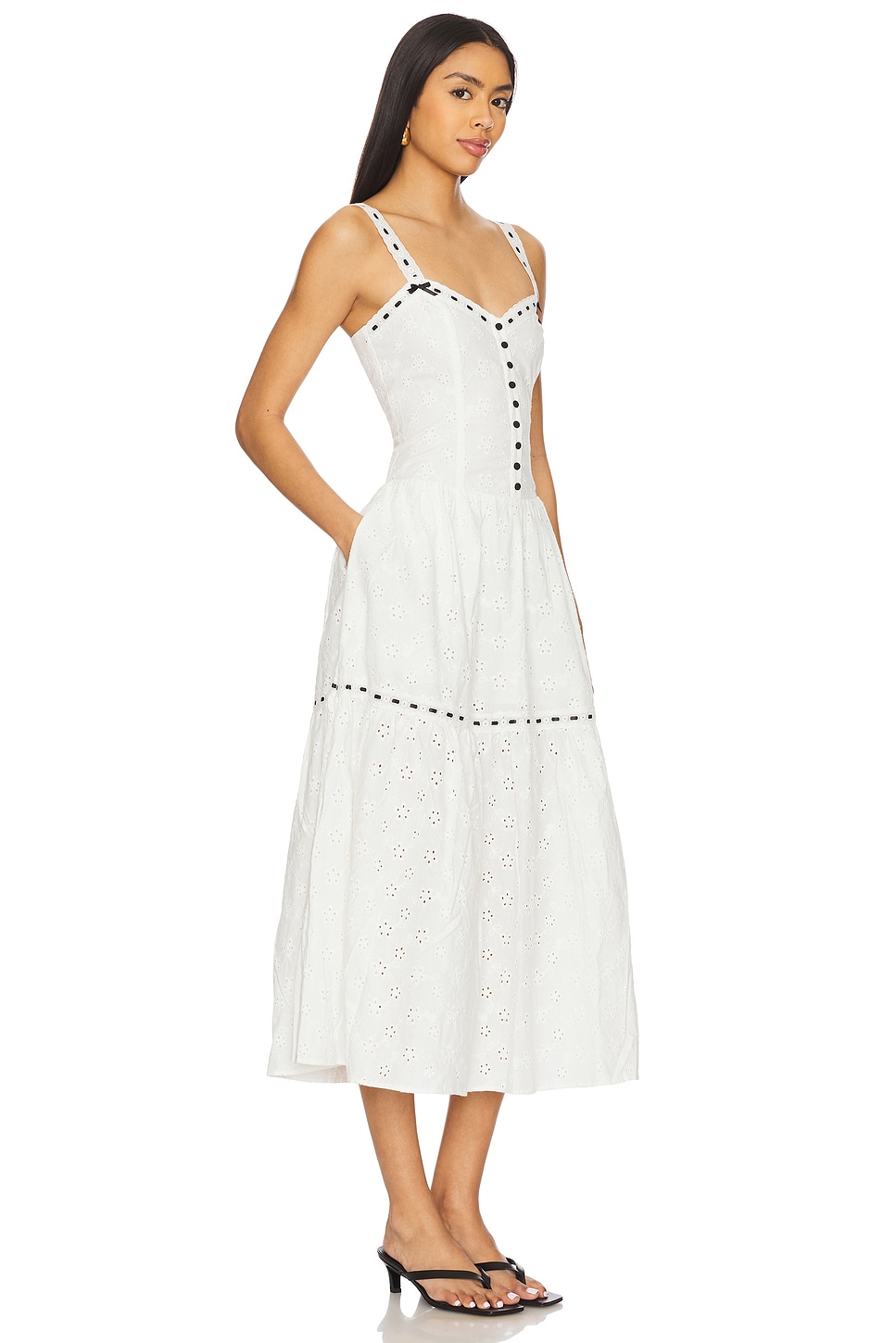 X Bella Hadid Bishop Maxi Dress - luluinthesky