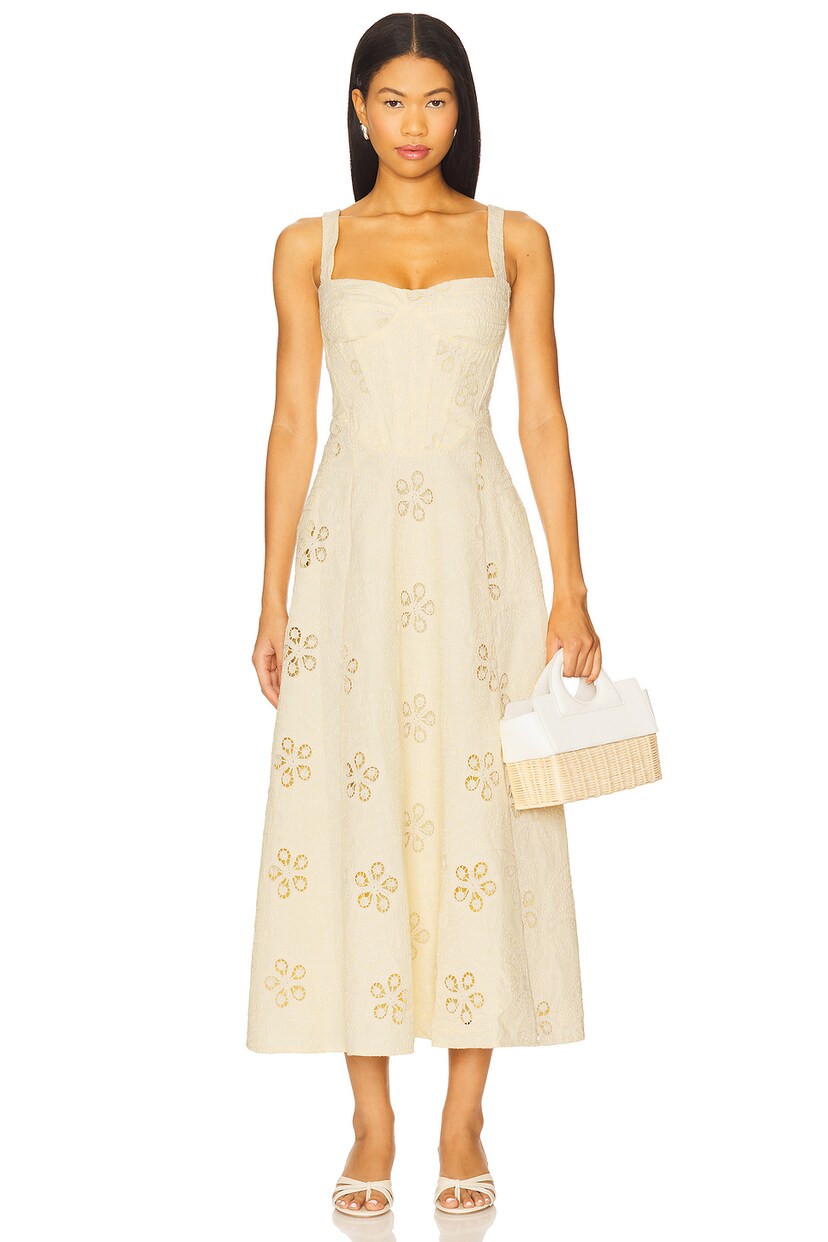 Lilah Corset Midi Dress - luluinthesky