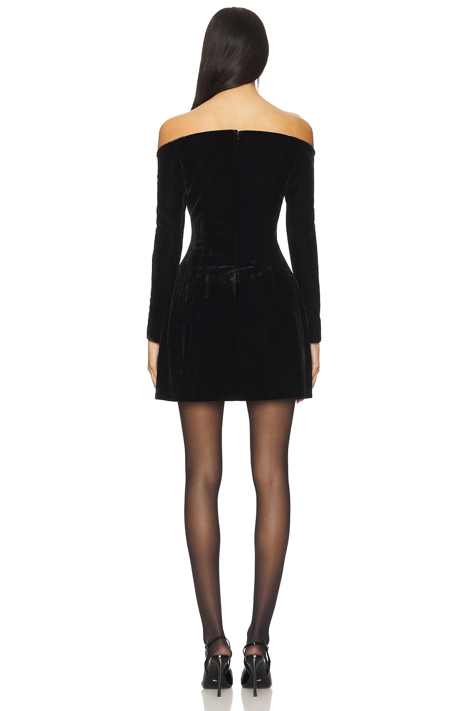 Nadene Velour Mini Dress - luluinthesky