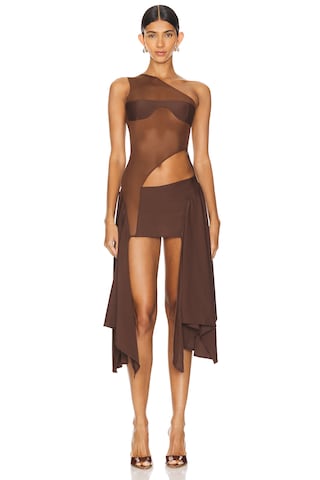 x REVOLVE Tricot Mesh Dress - luluinthesky