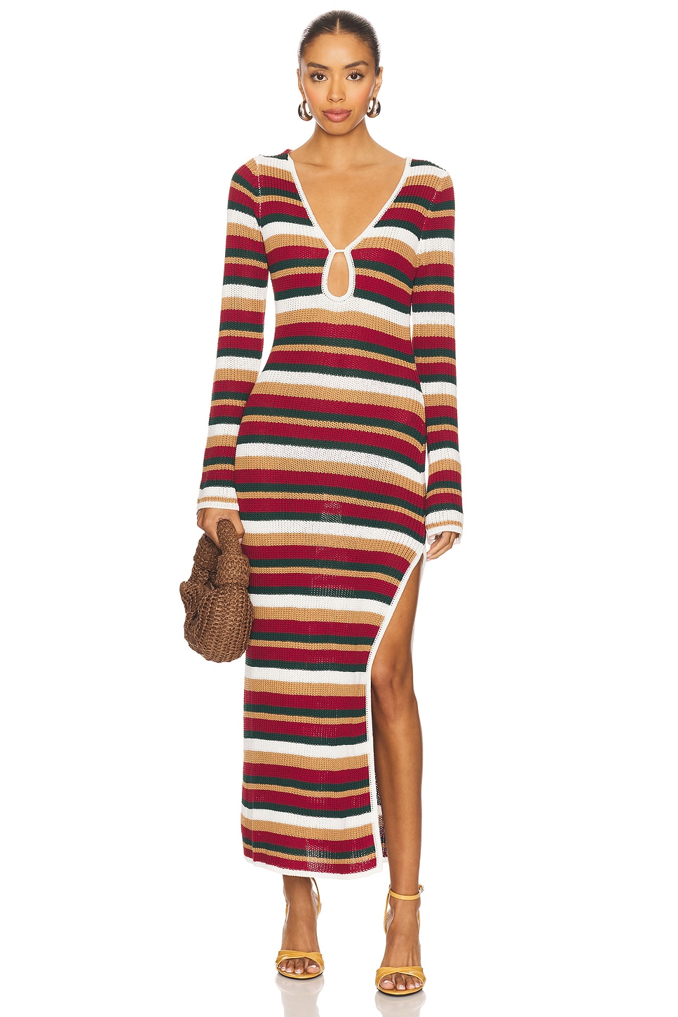 Benson Sleeved Knit Maxi Dress - luluinthesky