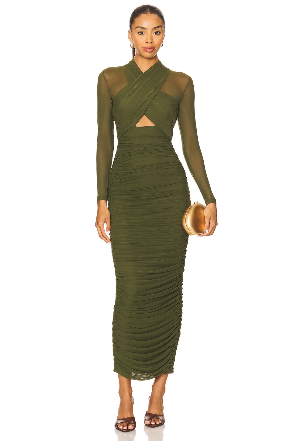 Aliyah Long Midi Dress - luluinthesky