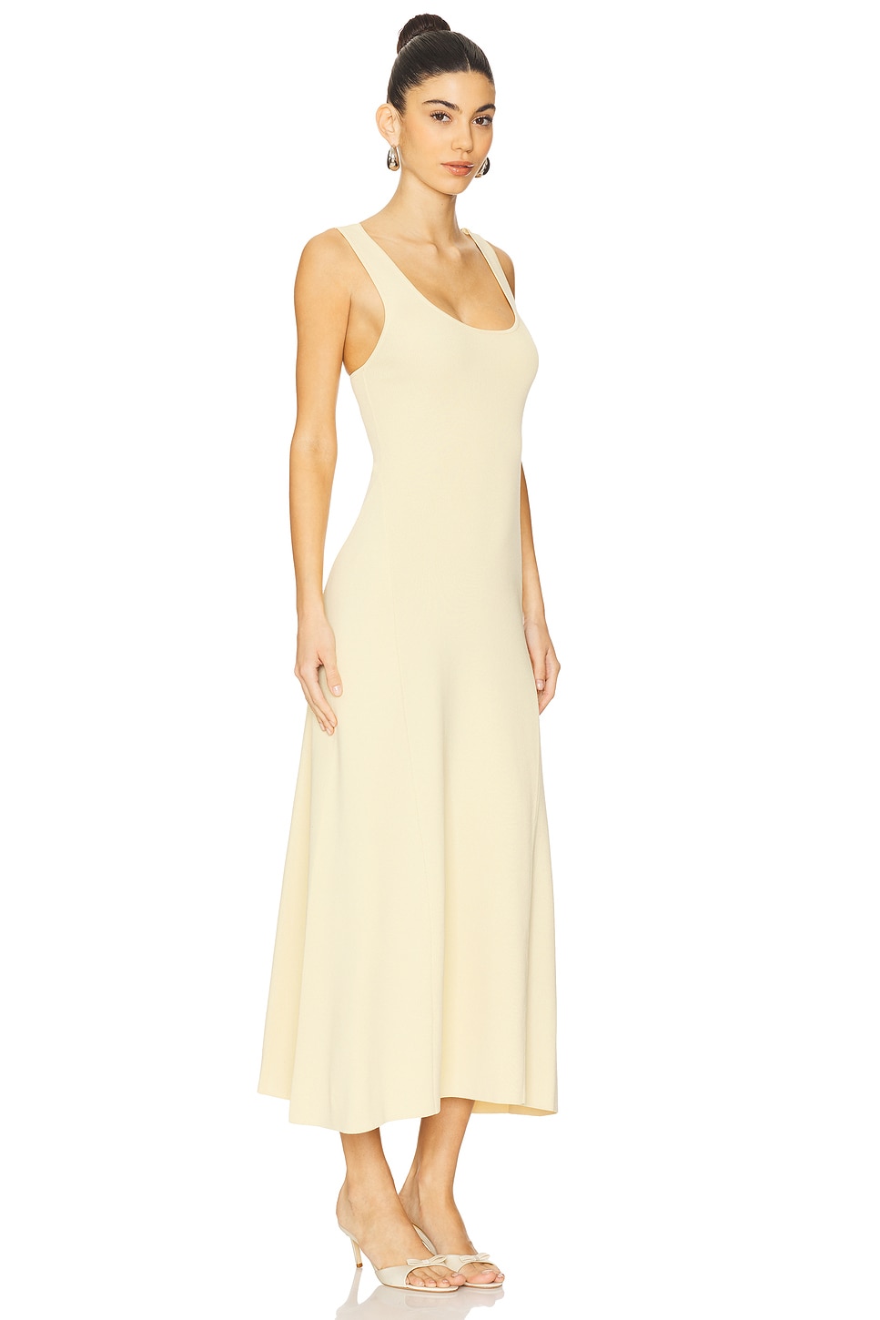 Ruched Strap Midi Dress - luluinthesky