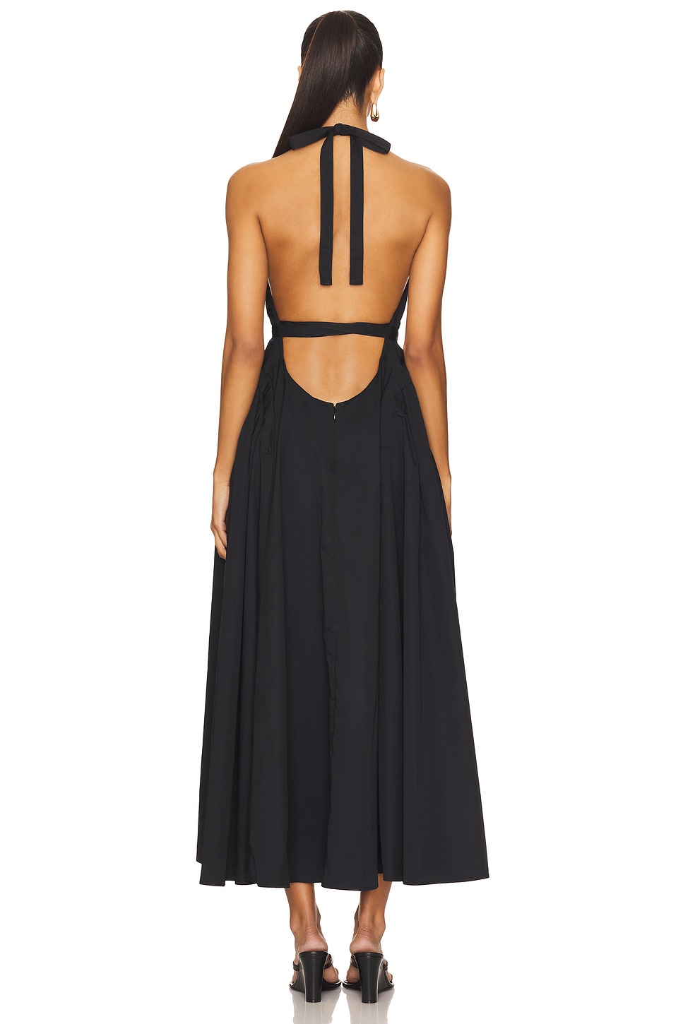 Idun Halter Neck Midi Dress - luluinthesky