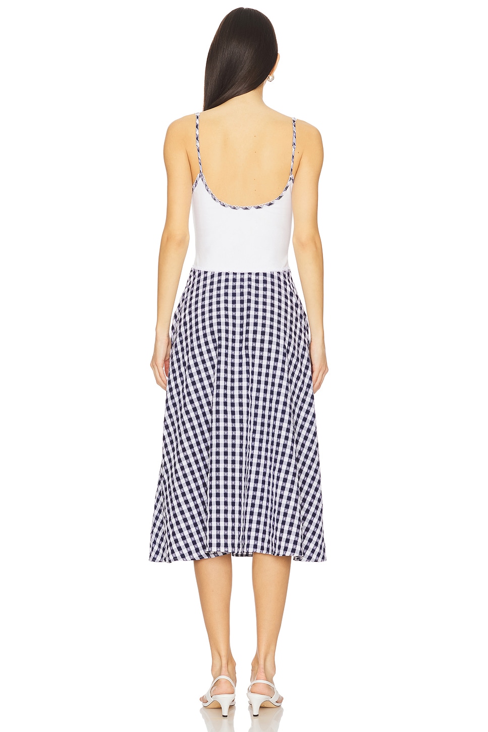 Gisella Gingham Midi Dress - luluinthesky
